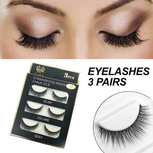 Faux Cils 3 Pairs False Eyelashes
