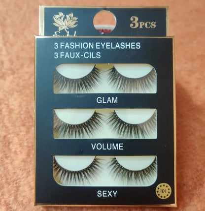 Faux Cils 3 Pairs False Eyelashes